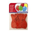 Globo 100% latex biodegradable pastel rojo bolsa de 20 unidades