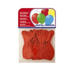 Globo 100% latex biodegradable pastel rojo bolsa de 20 unidades