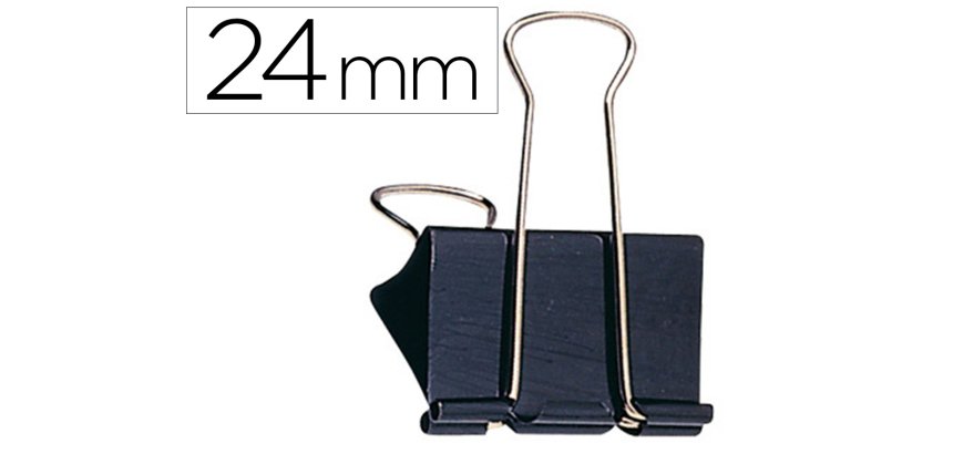 Pinza metalica q-connect reversible n.2 24 mm caja de 10 unidades