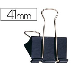 Pinza metalica q-connect reversible n.4 42 mm caja de 10 unidades
