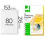Paquete de 100 fundas de plastificar A5 q-connect 153 x 216 mm 80 micras