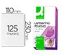 Paquete de 100 fundas de plastificar q-connect 110 x 230 mm 125 micras carnet de conducir