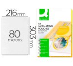 Paquete de 100 fundas de plastificar q-connect A4 216 x 303 mm 80 micras