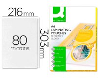 Paquete de 100 fundas de plastificar q-connect A4 216 x 303 mm 80 micras