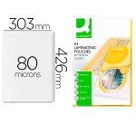 Paquete de 100 fundas de plastificar A3 q-connect 303 x 426 mm 80 micras