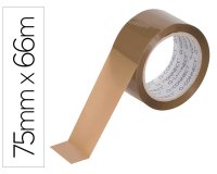 Cinta adhesiva polipropileno havana 45 micras q-connect  66 m x 75 mm 