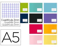Libreta liderpapel write a5 apaisada 32h 60gr cuadro 3 mm con margen