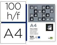 Papel carbon liderpapel film azul din a4 caja de 100 hojas