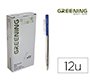 Boligrafo greening azul retractil