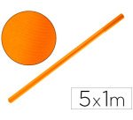 Papel kraft liderpapel naranja fuerte rollo 5x1 m