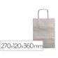 Bolsa kraft q-connect plata asa retorcida 270x120x360 mm