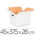 Caja para embalar q-connect americana ultrarresistente conasas carton canal doble 7 mm color blanco 450x280x375 mm