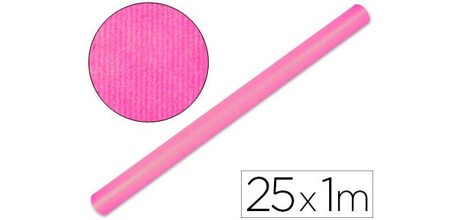 Papel kraft liderpapel rosa rollo 25x1 m