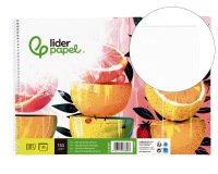 Bloc dibujo liderpapel artistico espiral 230x325mm 20 hojas 130g/m2 sin recuadro sin microperforado