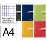 Libreta liderpapel scriptus a4 48 hojas 90gr cuadro 5mm con margen colores surtidos