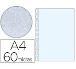 Funda multitaladro esselte din a4 polipropileno 60 mc piel de naranja caja de 100 unidades