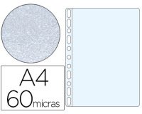 Funda multitaladro esselte din a4 polipropileno 60 mc piel de naranja caja de 100 unidades