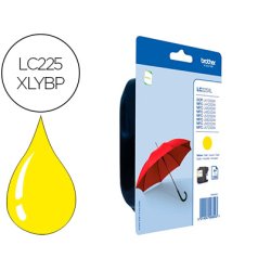 Brother LC225Y XL Cartucho original amarillo de alta capacidad (1200 páginas)