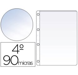 Funda saro pvc cuarto cuatro taladros 90 mc cristal caja de 100 unidades