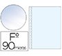Funda multitaladro saro folio 90 mc pvc cristal caja de 100 unidades