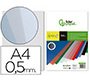 Cubiertas para encuadernar Liderpapel polipropileno A4 0,5 mm ahumada - Paquete de 100 unidades