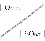 Espiral metalico q-connect 56 4:1 10mm 1mm caja de 200 unidades