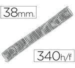 Espiral metalico q-connect 64 5:1 38mm 1,2mm caja de 25 unidades