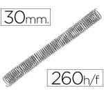 Espiral metalico q-connect 64 5:1 30mm 1,2mm caja de 50 unidades