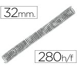 Espiral metalico q-connect 64 5:1 32mm 1,2mm caja de 50 unidades