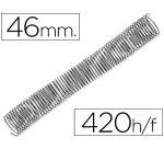 Espiral metalico q-connect 64 5:1 46mm 1,2mm caja de 25 unidades