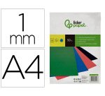 Cubiertas para encuadernar Liderpapel cartón A4 1mm azul - Paquete de 50 unidades