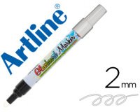 Rotulador artline glass marker especial cristal borrable en seco o humedo color blanco