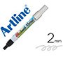 Rotulador artline glass marker especial cristal borrable en seco o humedo color blanco