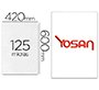 Bolsa de plastificar yosan brillo 420 x 600 mm 125 mc din a2 caja de 50 unidades