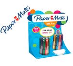 Boligrafo paper mate inkjoy retractil gel pen trazo 0,7 mm expositor de 60 unidades colores surtidos