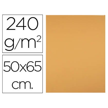 Cartulina liderpapel 50x65 cm 240g/m2 avellana paquete de 25 hojas