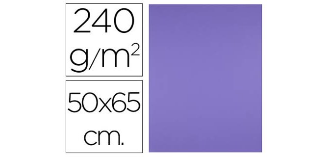 Cartulina liderpapel 50x65 cm 240g/m2 purpura paquete de 25 hojas