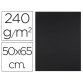 Cartulina liderpapel 50x65 cm 240g/m2 negro paquete de 25 hojas