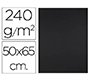 Cartulina liderpapel 50x65 cm 240g/m2 negro paquete de 25 hojas