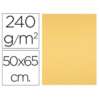 Cartulina liderpapel 50x65 cm 240g/m2 oro paquete de 25 hojas