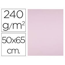 Cartulina liderpapel 50x65 cm 240g/m2 rosa paquete de 25 hojas