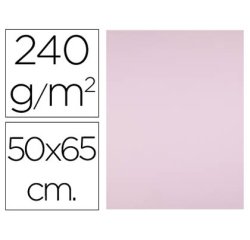 Cartulina liderpapel 50x65 cm 240g/m2 rosa paquete de 25 hojas