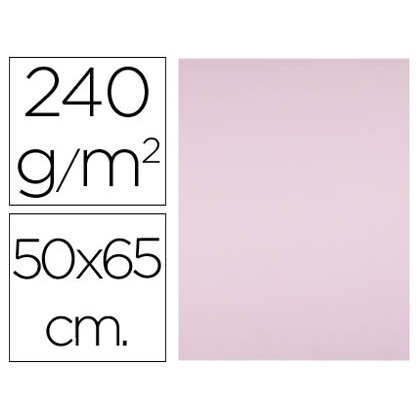 Cartulina liderpapel 50x65 cm 240g/m2 rosa paquete de 25 hojas