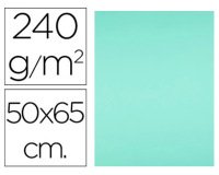 Cartulina liderpapel 50x65 cm 240g/m2 verde paquete de 25 hojas