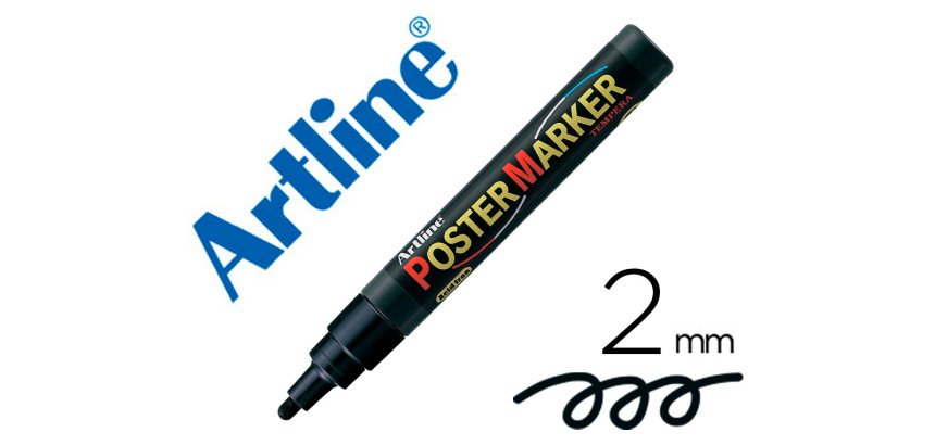 Rotulador artline poster marker epp-4-neg punta redonda 2 mm color negro