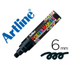 Rotulador artline poster marker epp-6-neg punta redonda 6 mm color negro
