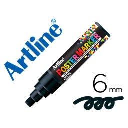 Rotulador artline poster marker epp-6-neg punta redonda 6 mm color negro