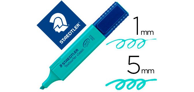 Rotulador staedtler textsurfer classic 364 fluorescente turquesa
