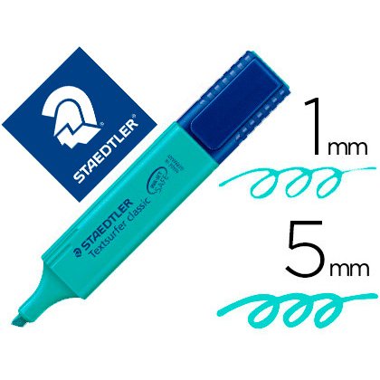 Rotulador staedtler textsurfer classic 364 fluorescente turquesa