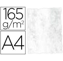 Papel color liderpapel pergamino con bordes a4 165gr gris pack de 25 hojas
